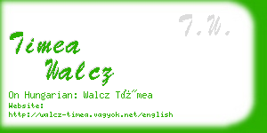 timea walcz business card